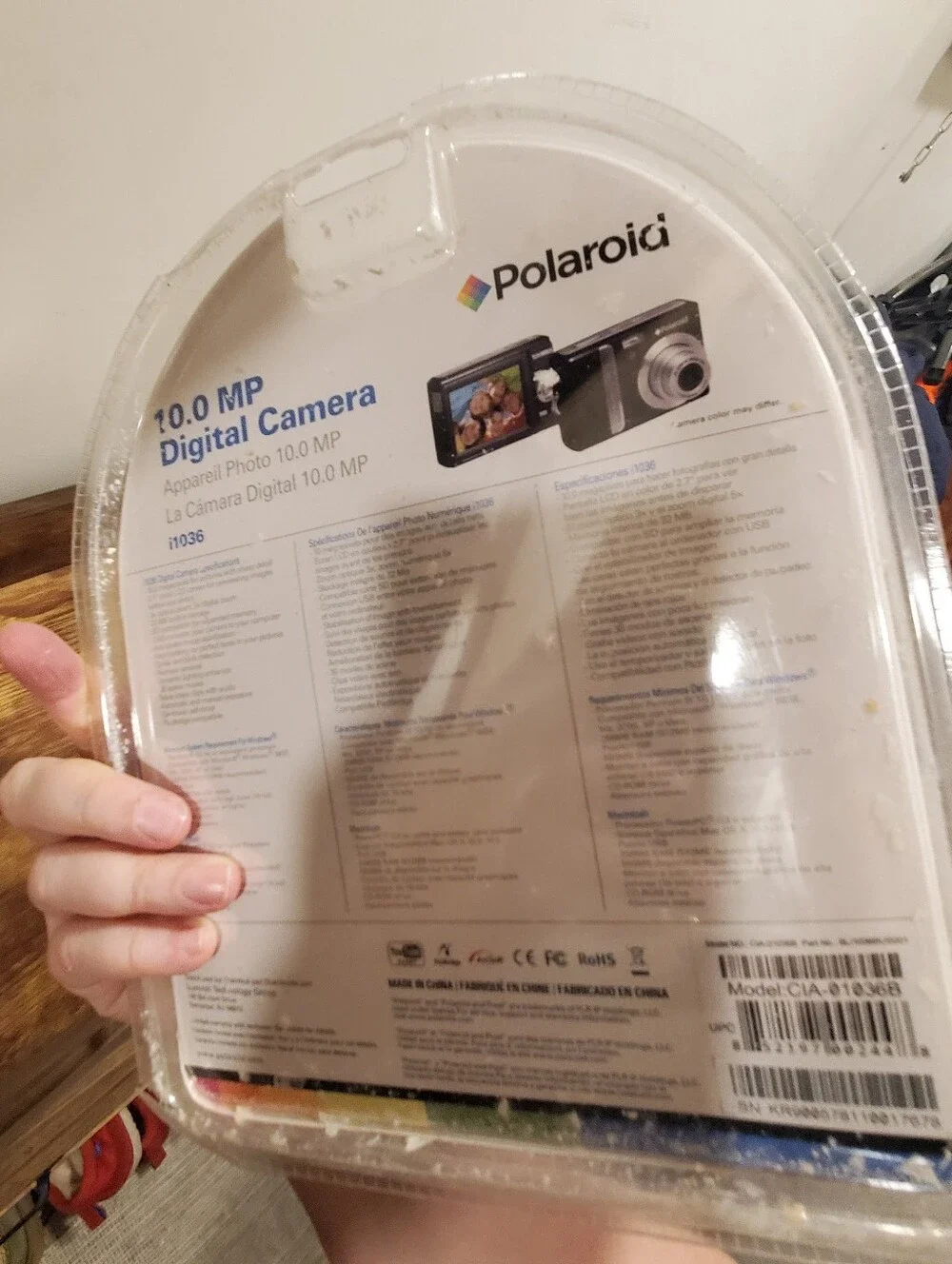 Polaroid - 10.0-Megapixel Digital Camera - Black/Silver
